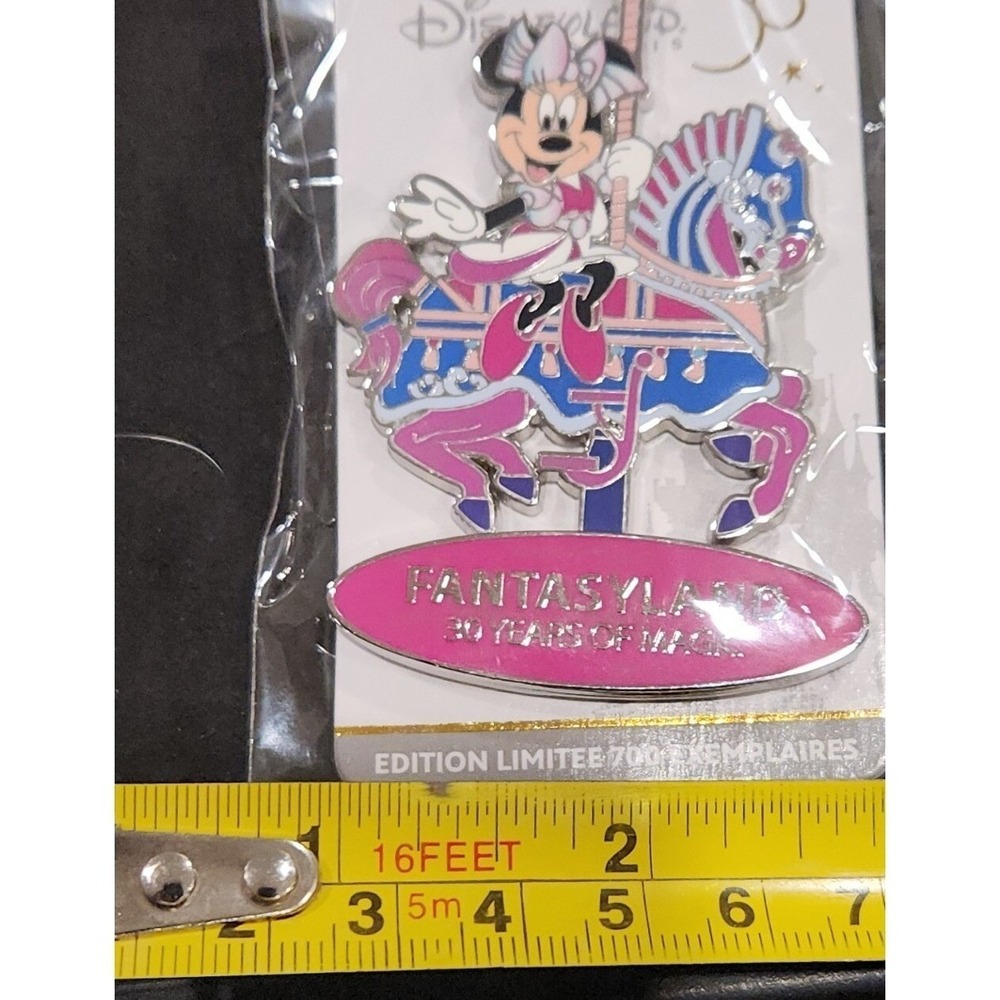 Disney Pin Minnie Carousel Horse Fantasy 30 Disneyland Paris Dlp Le 700 00041 View 4